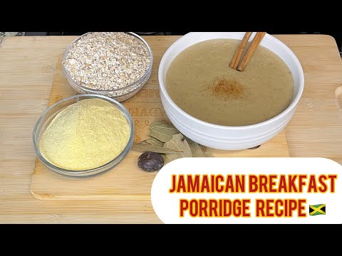 How to Make Jamaican Cornmeal & Oatmeal Porridge | Traditional Island Breakfast 🇯🇲🥣