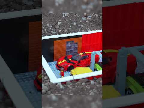 How to make a secret lego car garage! Lego speed champions ideas #lego #cars #legoset #legomoc