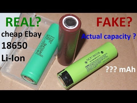 3 good looking 18650 cells from Ebay - real or fake?