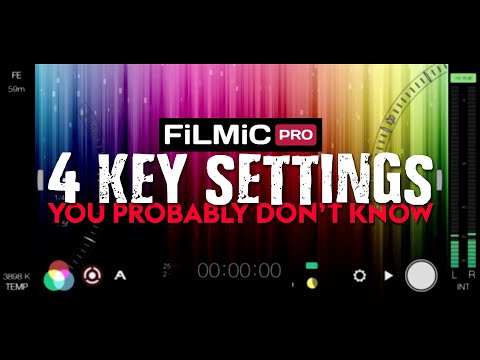 4 KEY Filmic Pro Settings You Might Not Know