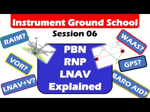 Instrument Ground School 06: PBN, RNP, LNAV, VNAV, VOR Explained