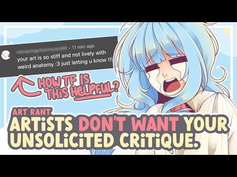 Why Artists HATE Unsolicited Critique! || SPEEDPAINT + COMMENTARY