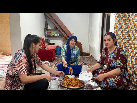 Making Spicy Village-Style Pasta from Scratch | Cooking in Nature with Traditional Tools