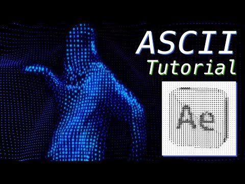 How To Make ASCII Art from Footage - After Effects Tutorial (Simplest Method)