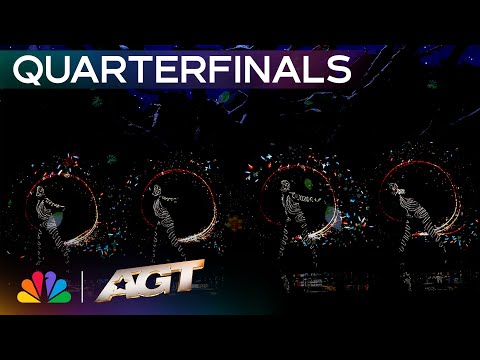 LightWire Lights Up The Quarterfinals With a Mesmerizing Glow-In-The-Dark Dance Act! | AGT 2025