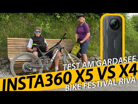Insta360 X5 am Gardasee X4 VS X5 großer Vergleich Bikefestival Riva