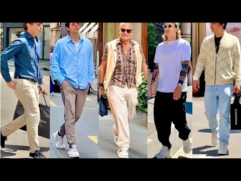 Men’s Summer 2025 Outfits 🇮🇹Italian Men’s Street Fashion & Men’s Summer Outfits Shopping