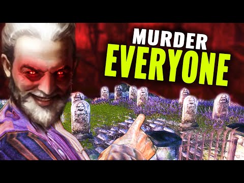 What Happens if you FILL EVERY GRAVE in The Elder Scrolls Oblivion: Shivering Isles Graveyard?