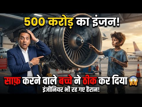 हवाई जहाज साफ़ करने वाले बच्चे ने कैसे ठीक कर दिया 500 करोड़ का इंजन... जानकर हैरान रह जाओगे! 😱✈️"