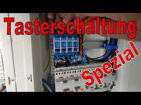 Tasterschaltung erklären und Anschluss 😊 Stromstoßschalter , Stromstoßschaltung , Stromstoß Relais 🤔