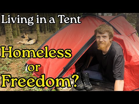 Saying NO to the system - Life Outdoors in my TENT!