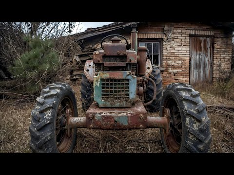 Man Transforms a Rusty Diesel Engine Into a Super-Strong Farm Tractor // Complete Transformation