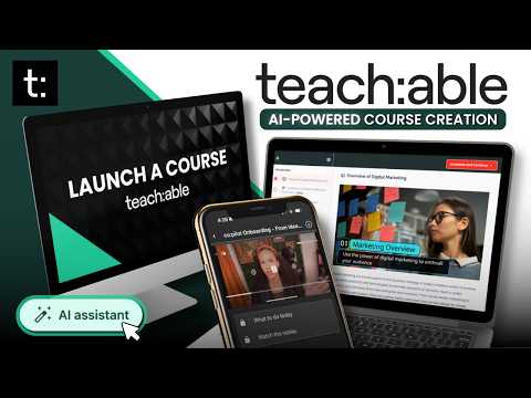 How to Create & Sell Courses with Teachable (AI Tools Make It Easy!)