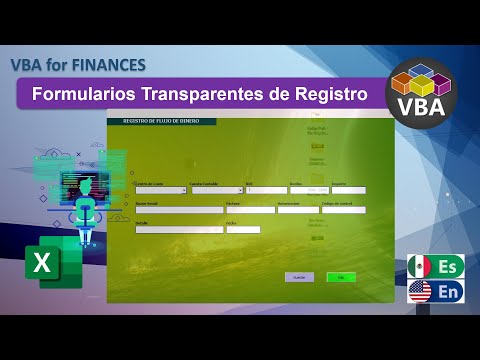 Transparent registration form with Excel VBA