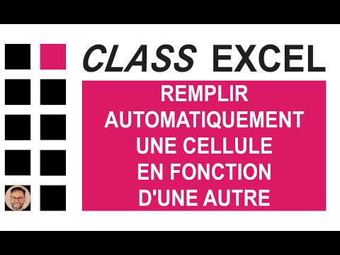 EXCEL - REMPLIR AUTOMATIQUEMENT UNE CELLULE EN FONCTION D’UNE AUTRE AVEC LA RECHERCHEV