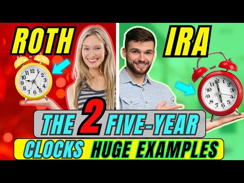 Roth IRA 5-Year Rules Explained With Huge Examples | Distribution of Earnings & Conversion Basis!