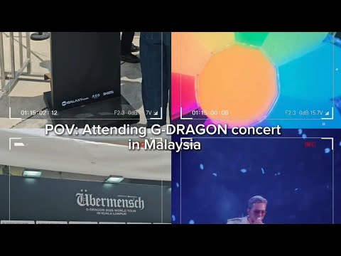 POV: Attending G-DRAGON Übermensch Tour in Kuala Lumpur