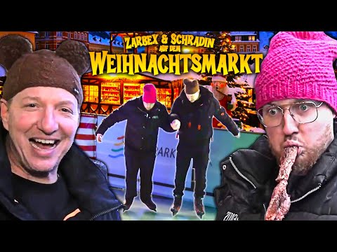 ERSTES MAL EISLAUFEN⛸️ + GLÜHWEIN = CRASHOUT🤪🤣| ZARBEX und SCHRADIN auf dem WEIHNACHTSMARKT🎄