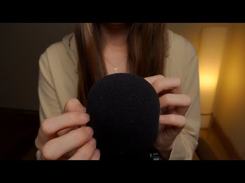 ASMR | 8 Hours Slow Mic Scratching and soft blowing for Sleep, Rain Sounds 🌧 (No Talking)