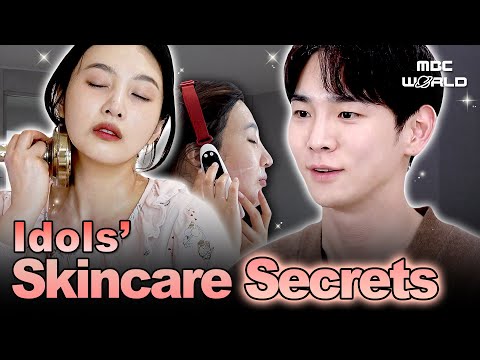 [Sub] Secrets Behind K-pop Idols’ Glowing Skin! ✨| Idols’ Skincare Routines #kbeauty #skincare