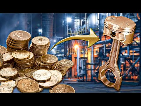The Process Of Making Brass Piston In The Old Way
