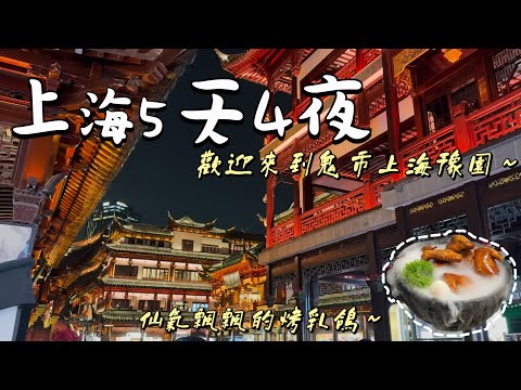 【上海5天4夜🇨🇳】挑戰滬爺的一天！林姥姥進大上海！上海迪士尼值得去嗎？外灘→武康大樓→安福路→靜安寺→豫園→徐家匯書院📚→徐家匯天主堂⛪️→前灘太古里→三號倉庫→上海迪士尼樂園→朱家角古鎮→陸家嘴
