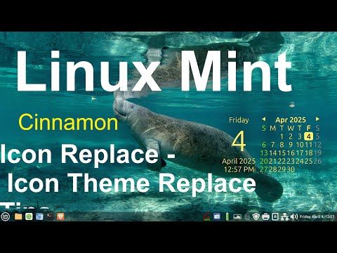 Linux Mint - Cinnamon - Icon Replace &amp; Missing Icon Theme Tips &amp; GIMP Tips.