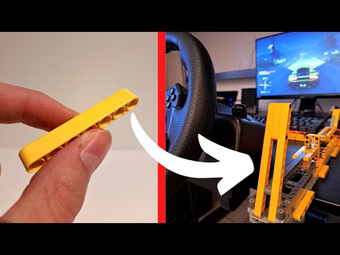 I built a custom sim racing handbrake out of LEGO