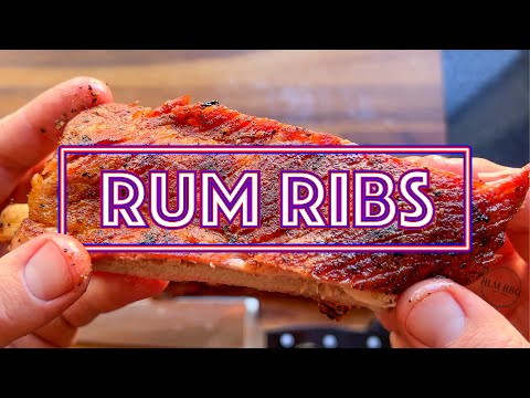 Rum Smoked Ribs - Propane Grill
