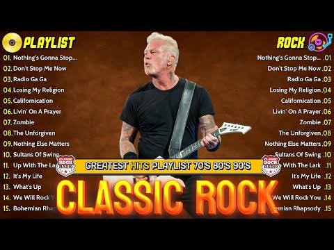 Classic Rock 70s 80s 90s Full Album ️🔥 Metallica, Aerosmith, ACDC, Nirvana, Bon Jovi, U2, GNR, Queen