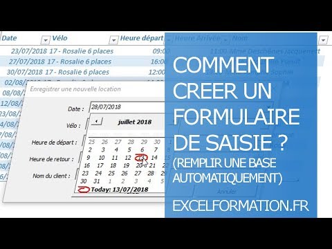 Comment créer un formulaire pour saisir des données automatiquement ?