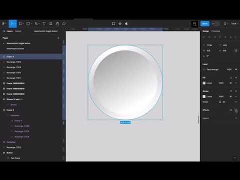 HOW TO CREATE AN INTERACTIVE SKEUOMORPHIC ON/ OFF POWER TOGGLE BUTTON IN FIGMA.