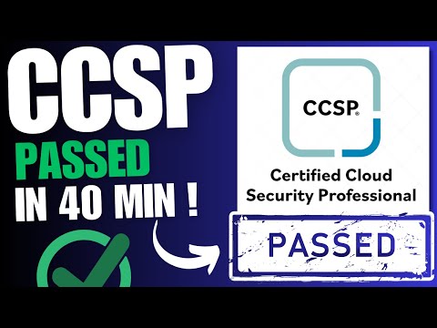 I passed the CCSP Exam in 40 minutes ..