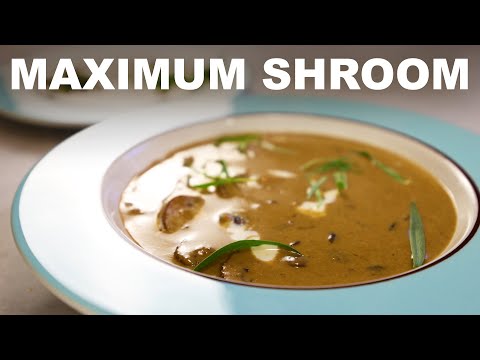 (Fancy) cream of mushroom soup | dry + fresh mushrooms