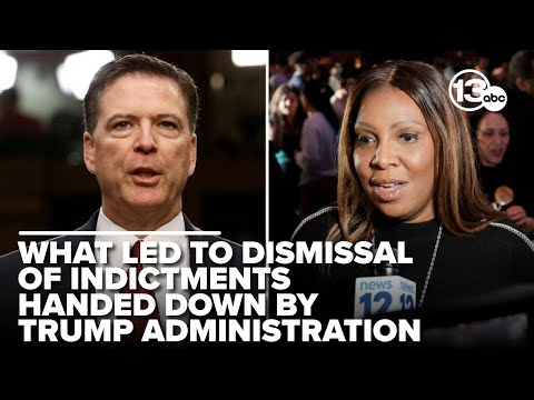 What comes next following dismissal of charges against AG Letitia James and James Comey?
