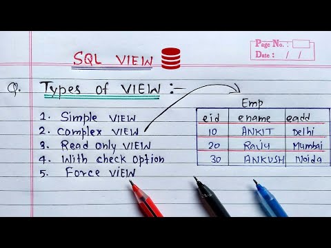 types of view in sql | Oracle Database