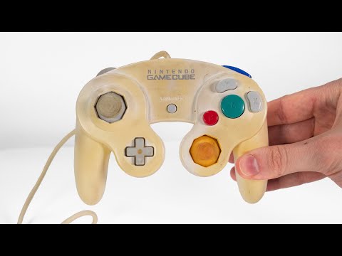 Broken & Yellowed Nintendo GameCube Controller Restoration - Retro Console Repair