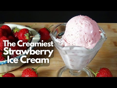 No Churn Strawberry Ice Cream - 2 Secrets For Creamiest Parlor Style Ice Cream