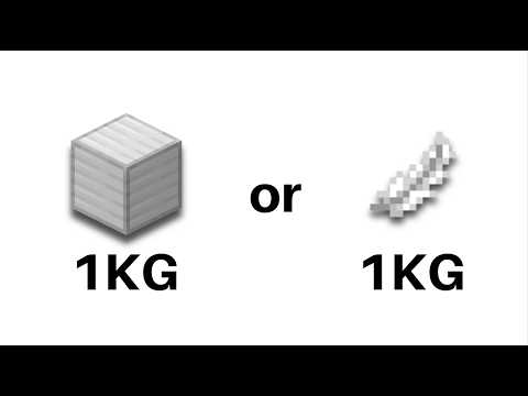 1kg of Steel is HEAVIER than 1kg of Feathers...