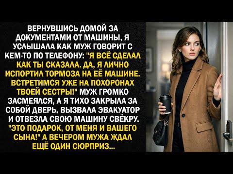 Вернувшись домой за документами от машины, я услышала как муж говорит с кем-то по телефону...