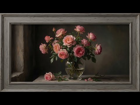 Rose Still Life 🌹 4K Frame TV Art – 2 Hour No Music Screensaver