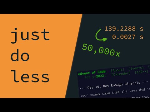 going fast is about doing less