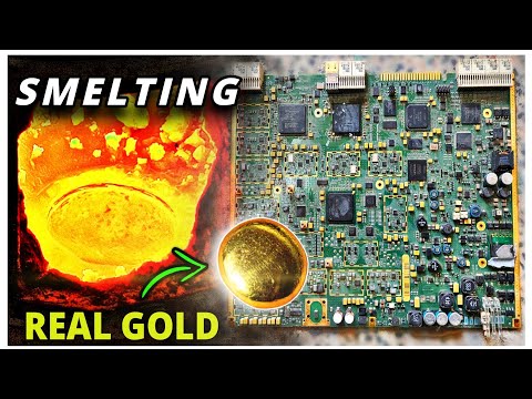 Smelting Telecommunication PCBs for gold | 15 kg PCBs