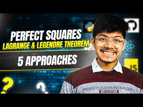 279. Perfect Squares | 5 Ways | DP | Math | BFS | Lagrange & Legendre Theorem | Top-Down | Bottom Up