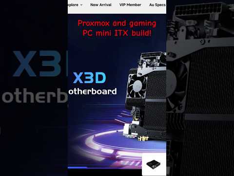 Proxmox and Gaming PC build with Minisforum BD790i X3D motherboard! #proxmox #gamingpc #minisforum