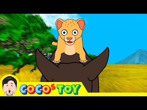 Wild boar who saved the baby lionㅣanimals cartoon for childrenㅣCoCosToy