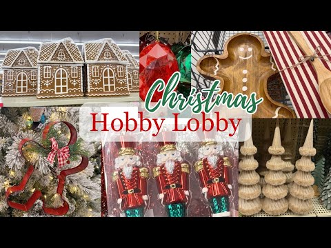 Hobby Lobby Shop with me for Christmas 2025, Christmas prep and planning, gingerbread decor 