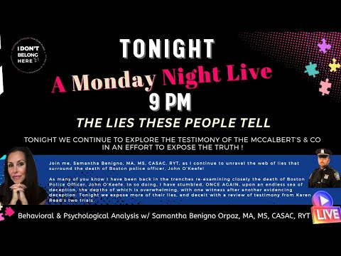 A Monday Night Live. The Lies These People Tell