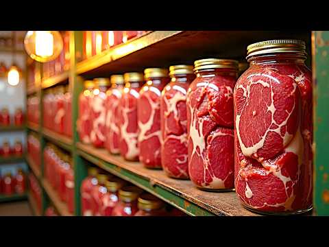 This is how the Amish store meat and it doesn't spoil for years! without a refrigerator!