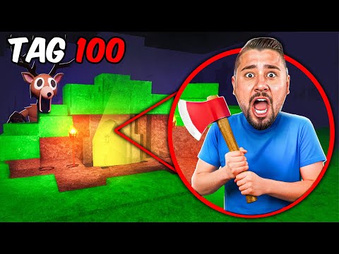 In einer DINO KIND HÖHLE ÜBERLEBEN in 99 Nächte im Wald 🔦